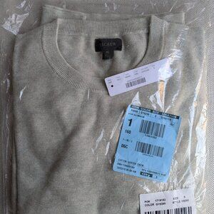 J. Crew Cotton crewneck sweater in garter stitch (Men)